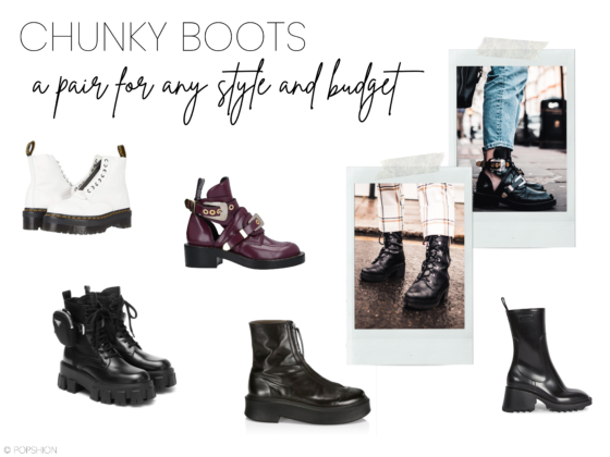 Chunky boots selection